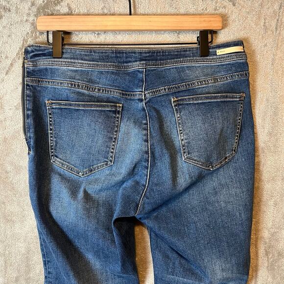 Pilcro Anthropologie Womens Denim Medium Wash Side Zip Bootcut Leg Jeans Size 31 - Picture 7 of 8